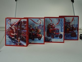 Torebka prezentowa z motywem świątecznym MIX