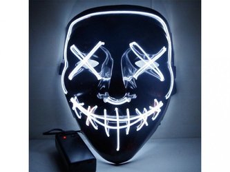 Děsivá LED světelná maska