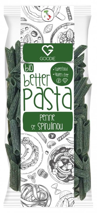 Těstoviny superfood - Se spirulinou - Penne BIO 250 g