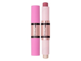 Revolution Tvářenka a rozjasňovač 2v1 (Blush & Highlight Stick) 8,6 g Odstín Mauve Glow woman Revolution Tvářenka a rozjasňovač 2v1 (Blush & Highlight Stick) 8,6 g Odstín Mauve Glow woman