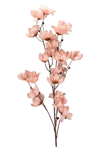 Umělá větvička Magnolie 97 cm světle růžová