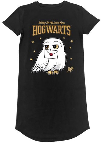Dámské tričko Harry Potter: Hogwarts Letter (L) černá bavlna