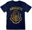 Pánské tričko Harry Potter: Hogwarts (2XL) modrá bavlna