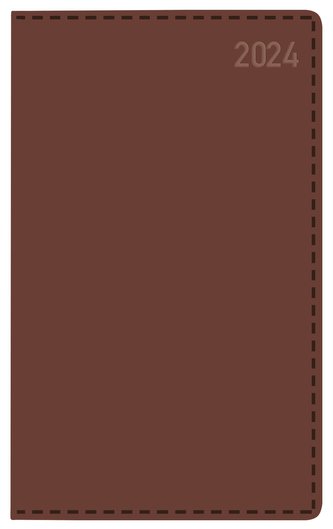 Buchkalender Daily Timer Compact Tizio braun 2024