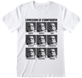 Pánské tričko Star Wars|Hvězdné války: Expressions Of Stormtrooper (M) bílá bavlna