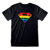 Pánské tričko DC Comics|Superman: Logo Pride (M) černá bavlna
