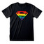 Pánské tričko DC Comics|Superman: Logo Pride (XL) černá bavlna