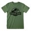 Pánské tričko Jurassic Park|Jurský park: Mono Logo (XL) zelené bavlna