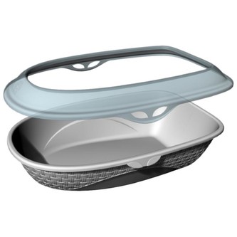 BAMA Kočičí toaleta SABBIA, barva šedá