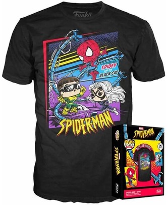 Funko Boxed Tee: Marvel - Spidey Cat Doc L