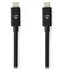 NEDIS kabel USB 4.0 Gen 3x2/ USB-C zástrčka - USB-C zástrčka/ 8K/ černý/ 1m