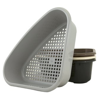 PlasticForte rohový držák houbiček velký mix barev PlasticForte rohový držák houbiček velký mix barev