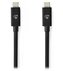 NEDIS kabel USB 4.0 Gen 3x2/ USB-C zástrčka - USB-C zástrčka/ 8K/ černý/ 2m