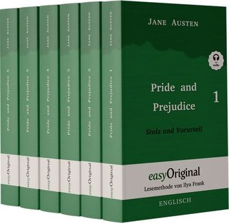 Pride and Prejudice / Stolz und Vorurteil - 6 Teile Hardcover - (Buch + MP3 Audio-CD) - Lesemethode von Ilya Frank - Zweisprachi