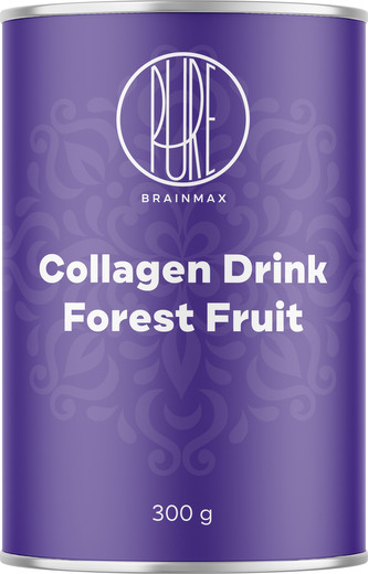 BrainMax Pure Collagen Drink, kolagen nápoj, lesní ovoce 300 g
