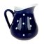 Keramický džbán - modrý s puntíky, 500ml, 6/24