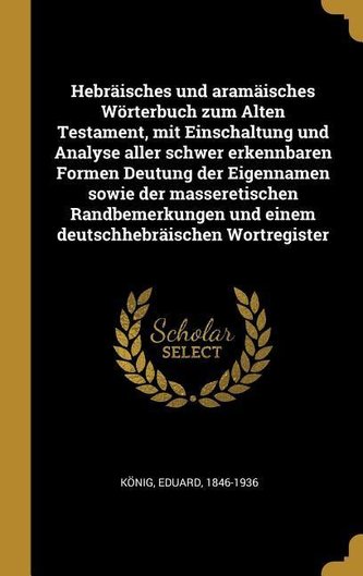 Hebräisches Und Aramäisches Wörterbuch Zum Alten Testament, Mit Einschaltung Und Analyse Aller Schwer Erkennbaren Formen Deutung