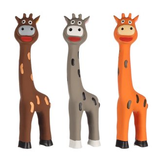 Flamingo pískací latexová žirafa-Šedá