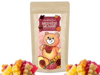 LIPOO SVÁTEČNÍ MEDVĚDÍ MLSÁNÍ, mix čajoví medvídci, 250g LIPOO SVÁTEČNÍ MEDVĚDÍ MLSÁNÍ, mix čajoví medvídci, 250g