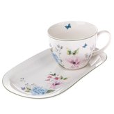 Porcelánový hrnek s podnosem, 1/18