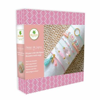 Výroba šperků - Víceřadé náramky pastel