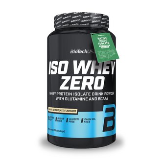 BioTech Iso Whey Zero 908 g white chocolate (bílá čokoláda)