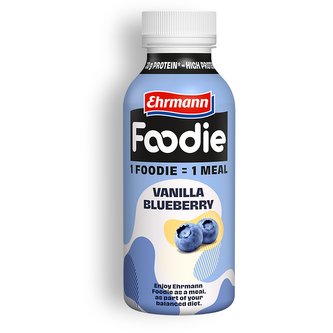 Ehrmann Foodie 400 ml vanilla blueberry (borůvka-vanilka)