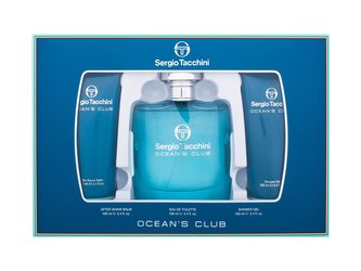 Sergio Tacchini Ocean´s Club toaletní voda 100 ml + sprchový gel 100 ml + balzám po holení 100 ml