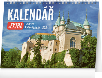 Kalendář 2024 stolní: s extra velkým kalendáriem, 30 × 21 cm