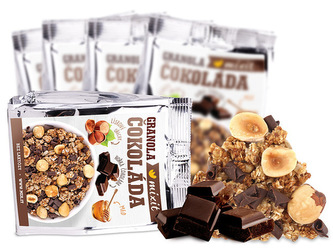 Mixit Granola z pece - Čokoláda a lískové ořechy do kapsy 5 x 70 g
