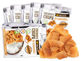 Mixit Kokosové chipsy - karamel 6 x 60 g