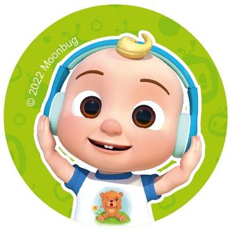 Fondánový kolečka cocomelon, 12 koleček 5,5cm - Modecor