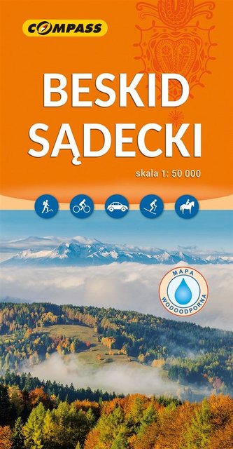 Mapa tur. - Beskid Sądecki 1:50 000 lam w.2023