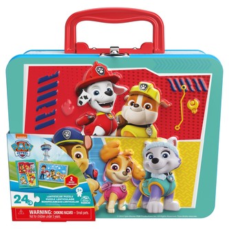 Tlapková patrola puzzle v plechové krabičce Tlapková patrola puzzle v plechové krabičce