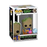 Funko POP Marvel: I Am Groot - Groot w/Cheese Puffs (FLOCKED exclusive special edition)
