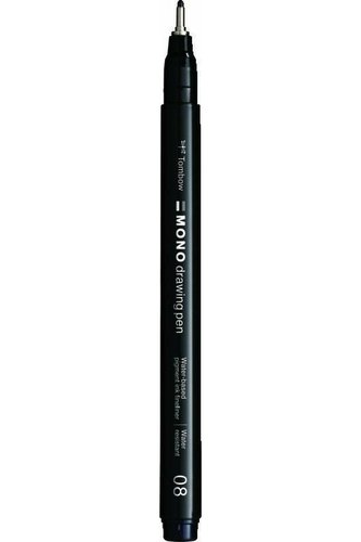 Cienkopis Mono drawing pen czarny 08 0.6mm (4szt)