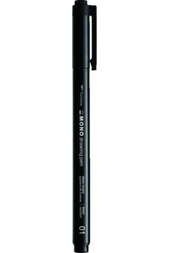Cienkopis Mono drawing pen czarny 01 0.25mm (4szt)