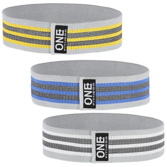 HB001 3V1 SET ODPOROVÝCH GUM HIP BAND ONE FITNESS HB001 3V1 SET ODPOROVÝCH GUM HIP BAND ONE FITNESS