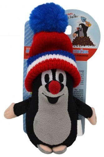 Krtek15cm kulich červený-trikolora