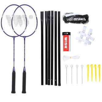 ALUMTEC 4466 FIALOVÁ SADA RAKET NA BADMINTON WISH