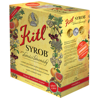 Kitl Syrob Jahodový 5l - bag-in-box