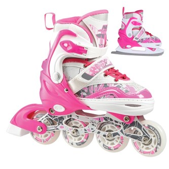 NF10927 TMAVĚ RŮŽOVÉ VEL.L(39-42) ZIMNÍ BRUSLE 2V1 NILS EXTREME