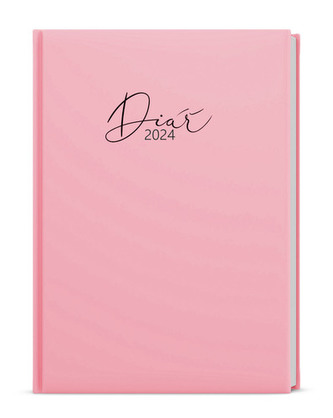 Týdenní diář 2024 Prokop Lamino Pastel B6 růžová