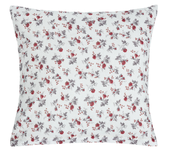 Povláček bavlněný - růžička - červená - 40x40cm