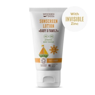 WoodenSpoon Opalovací tělové mléko v tubě Baby & Family SPF 30 100 ml