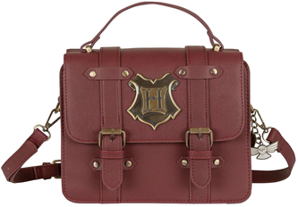 Dámská kabelka Harry Potter: Bradavice (25 x 20 x 10 cm) vínový polyuretan Dámská kabelka Harry Potter: Bradavice (25 x 20 x 10 cm) vínový polyuretan