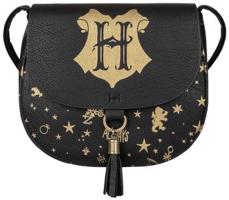 Dámská kabelka Harry Potter: Znak Bradavic (28 x 18 x 5 cm) černý polyuretan Dámská kabelka Harry Potter: Znak Bradavic (28 x 18 x 5 cm) černý polyuretan