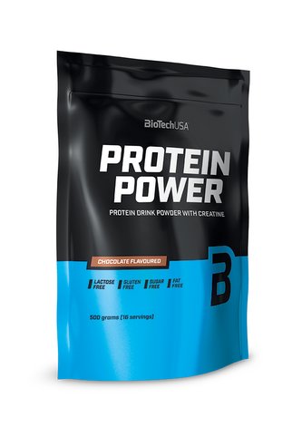 BioTech Protein Power 500 g strawberry banana (jahoda-banán)