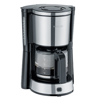 Kávovar Severin, KA 4823 TYPE, lakovaná nerez ocel, 10 šálků, skleněná konvice, 1000 W