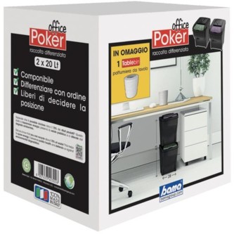 BAMA Koš POKER OFFICE sada 2ks